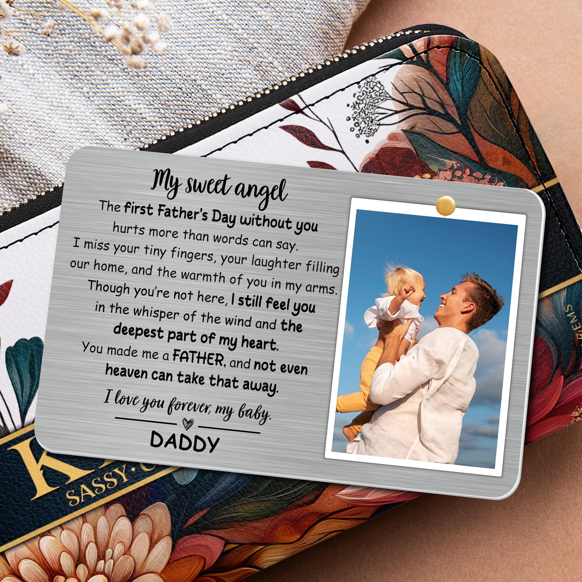 My Sweet Angel, The First Father's Day Without You, Heart and Father with Child