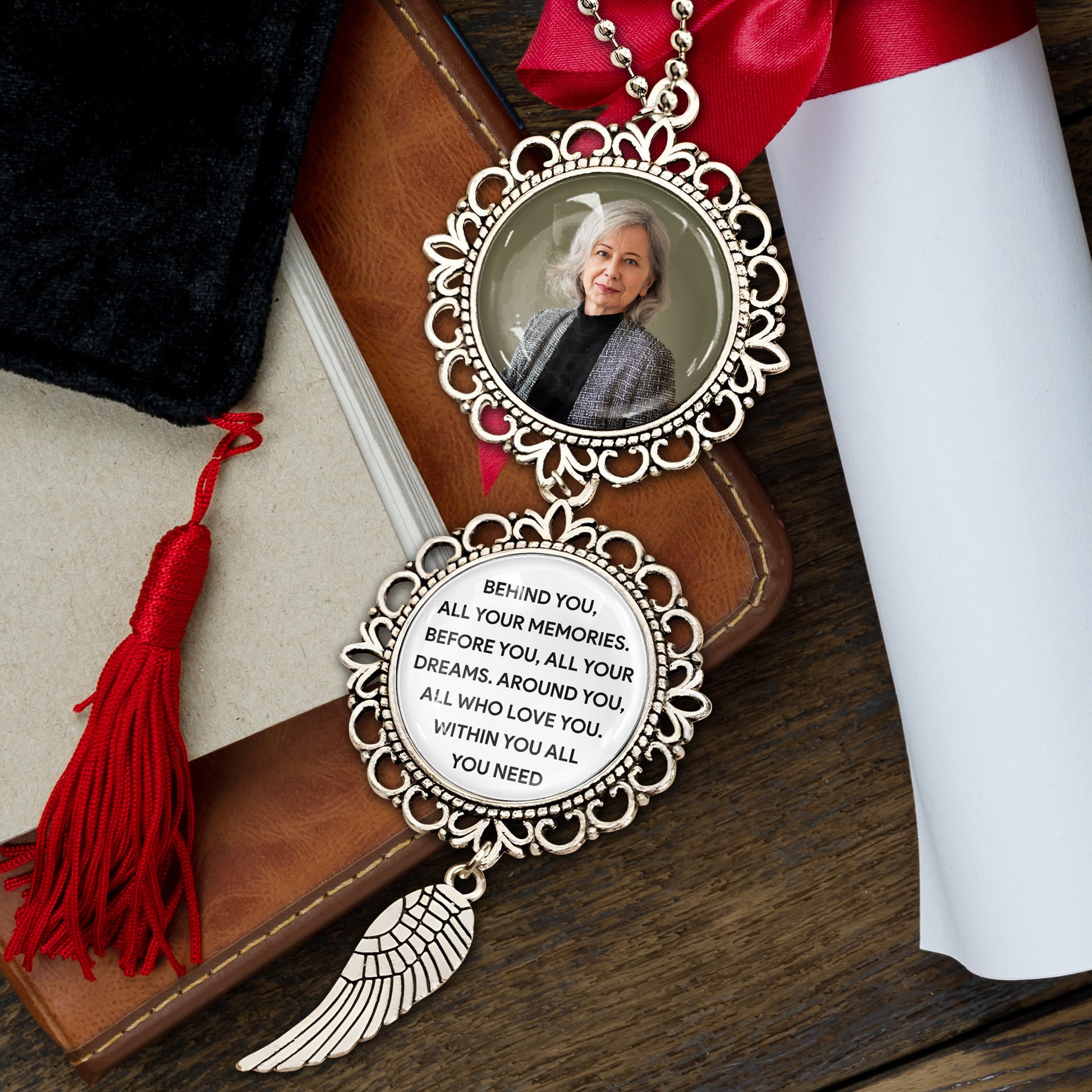 Behind You, All Your Memories, Angel Wing and Pendant Charm