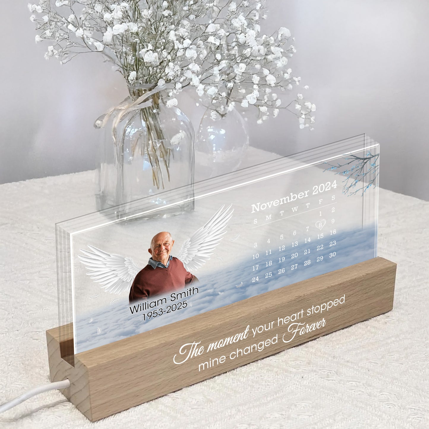 The Moment Your Heart Stopped Mine Changed Forever, Wings and Calendar