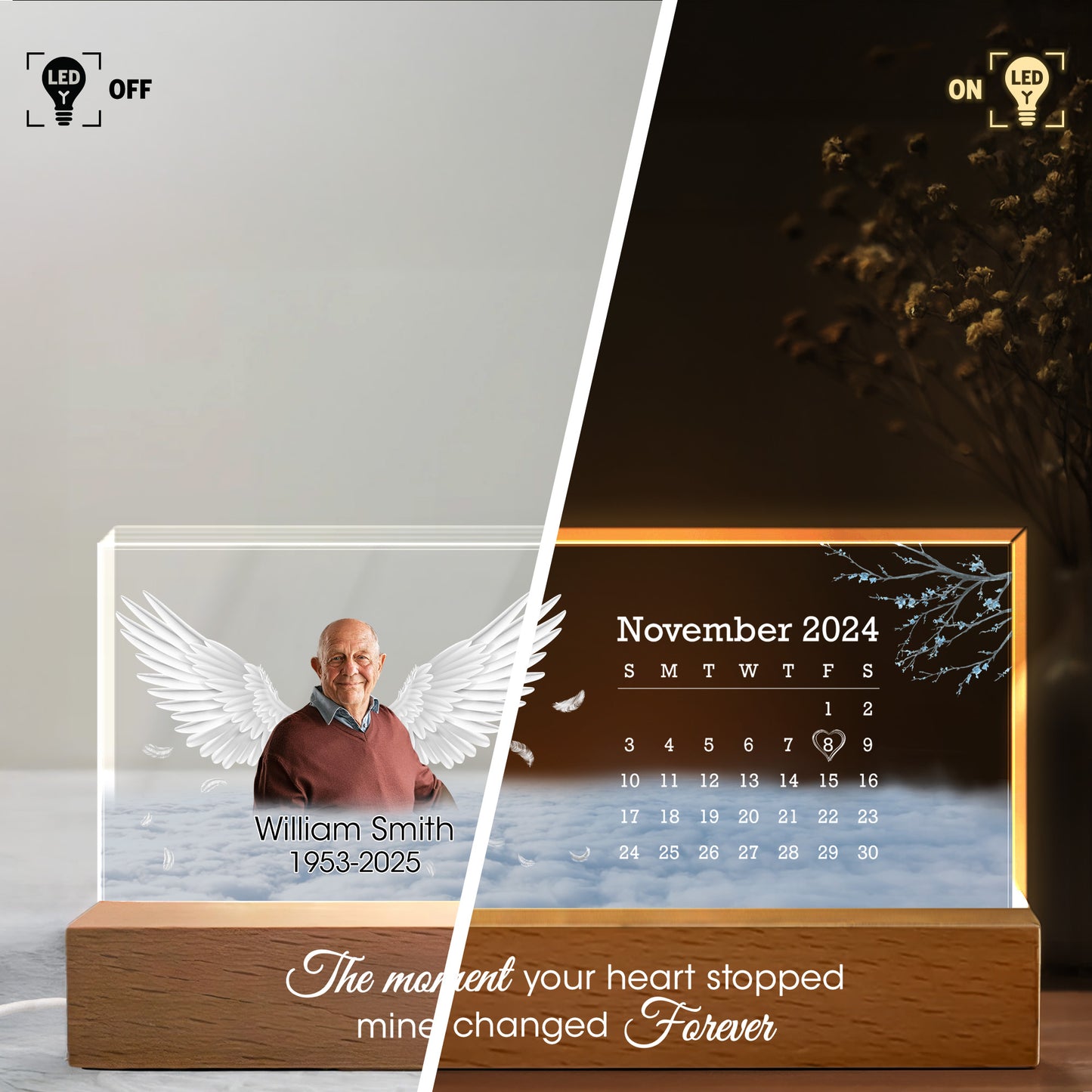 The Moment Your Heart Stopped Mine Changed Forever, Wings and Calendar