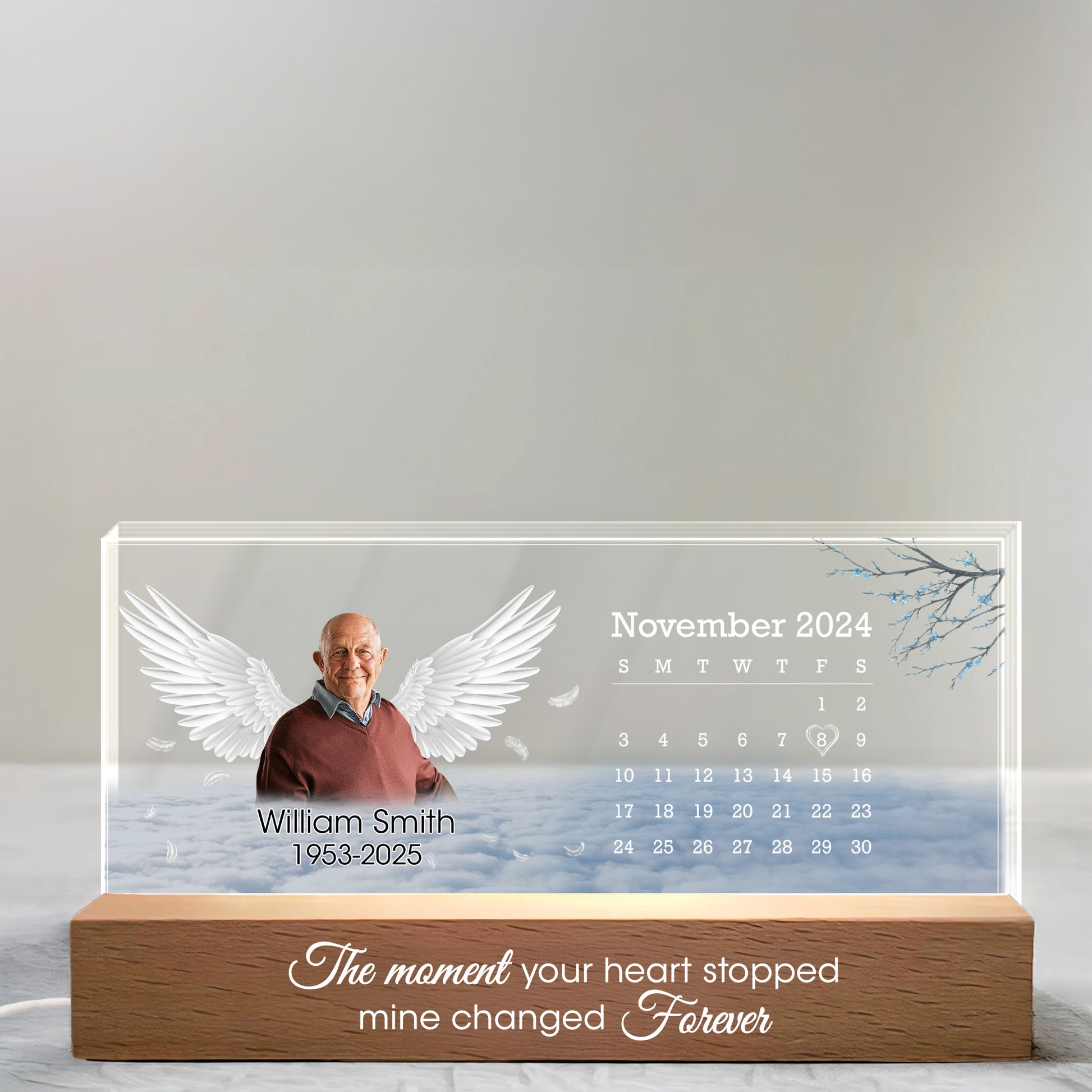 The Moment Your Heart Stopped Mine Changed Forever, Wings and Calendar