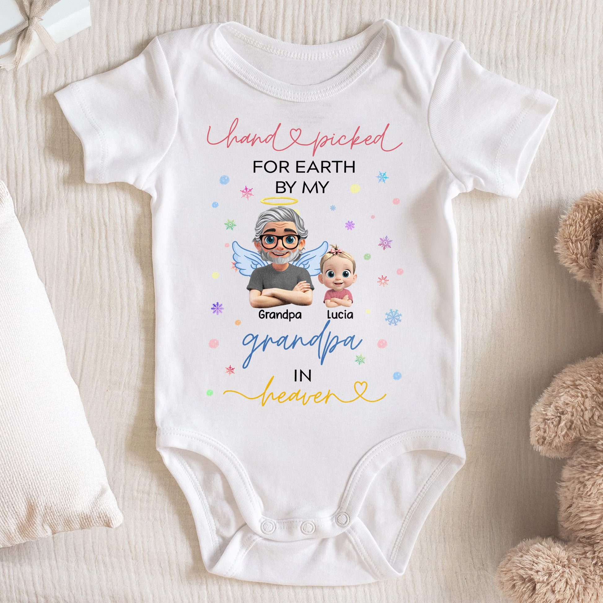 Handpicked For Earth By My Grandpa, Angels and Stars