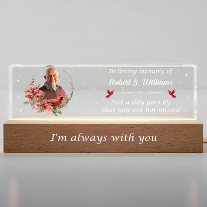 In Loving Memory Of, Flowers and Stars Night Light