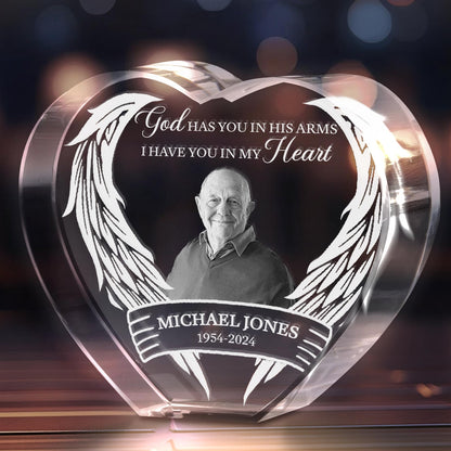 God Has You In His Arms. I Have You In My Heart, Wings And Heart