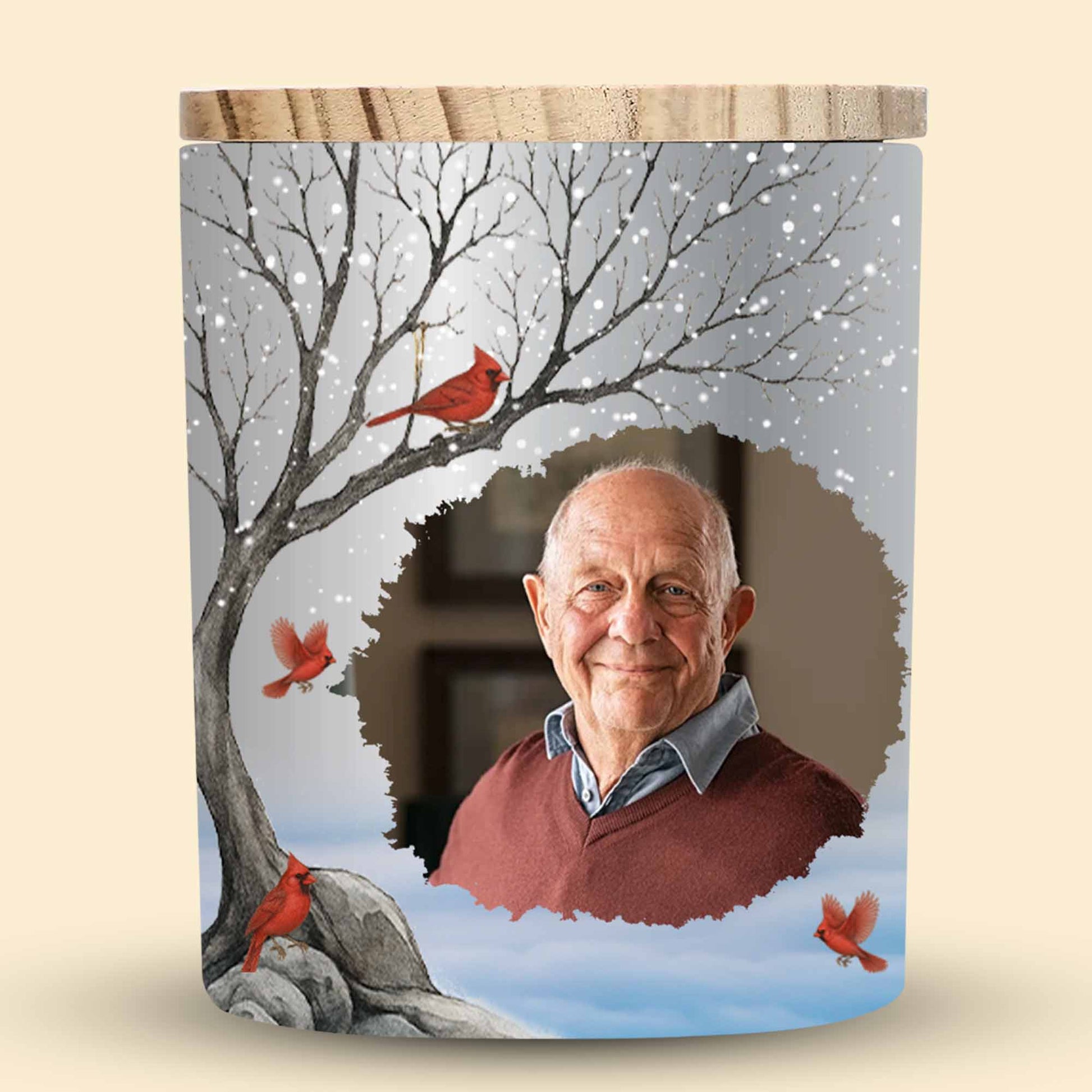 Capture Warm Memories With Winter Scene And Cardinal Birds