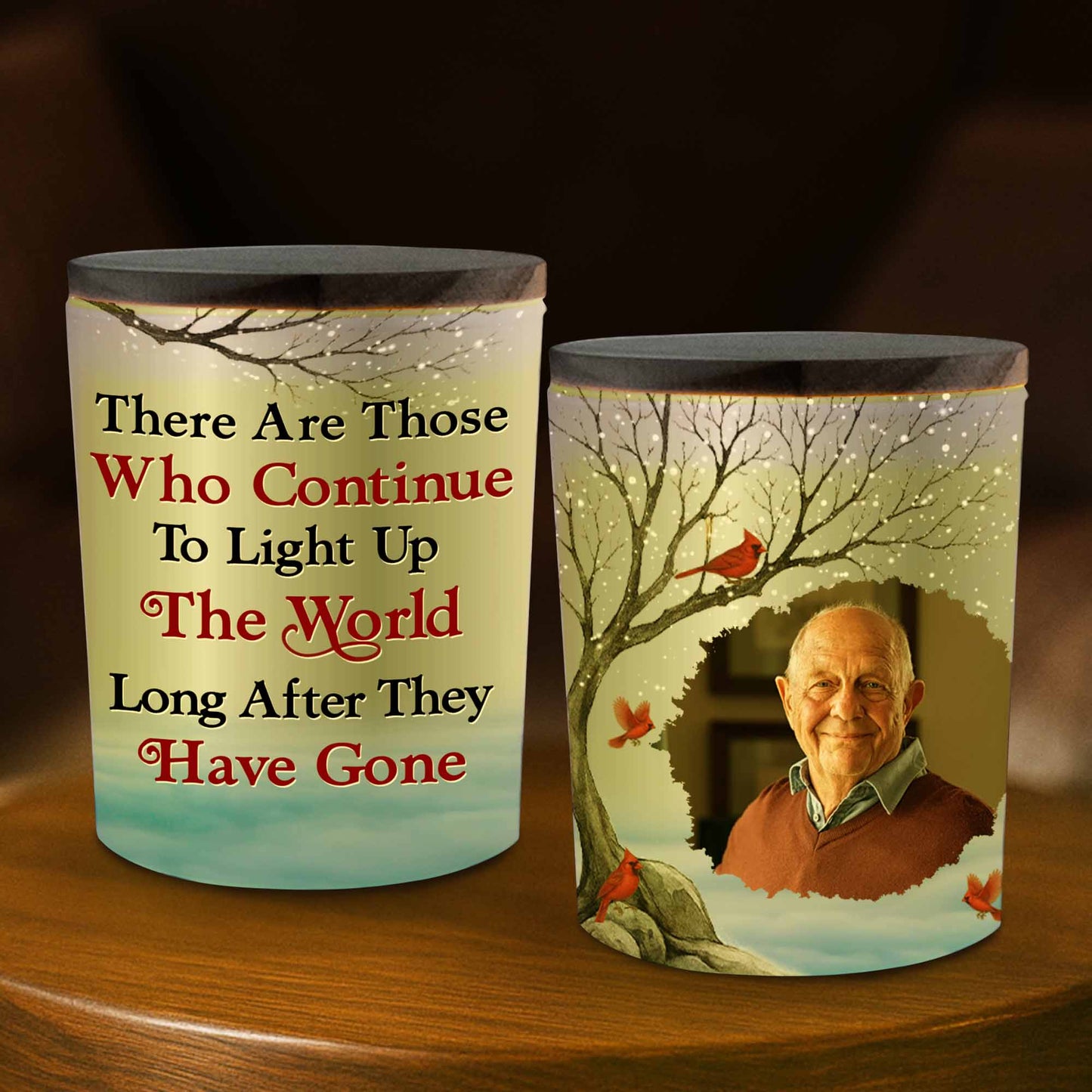 Capture Warm Memories With Winter Scene And Cardinal Birds