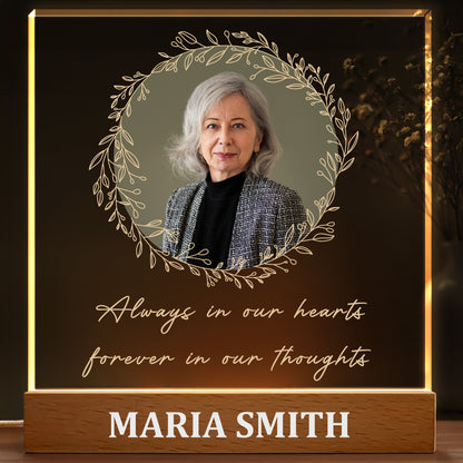 Always in Our Hearts, Forever in Our Thoughts, Wreath and Portrait