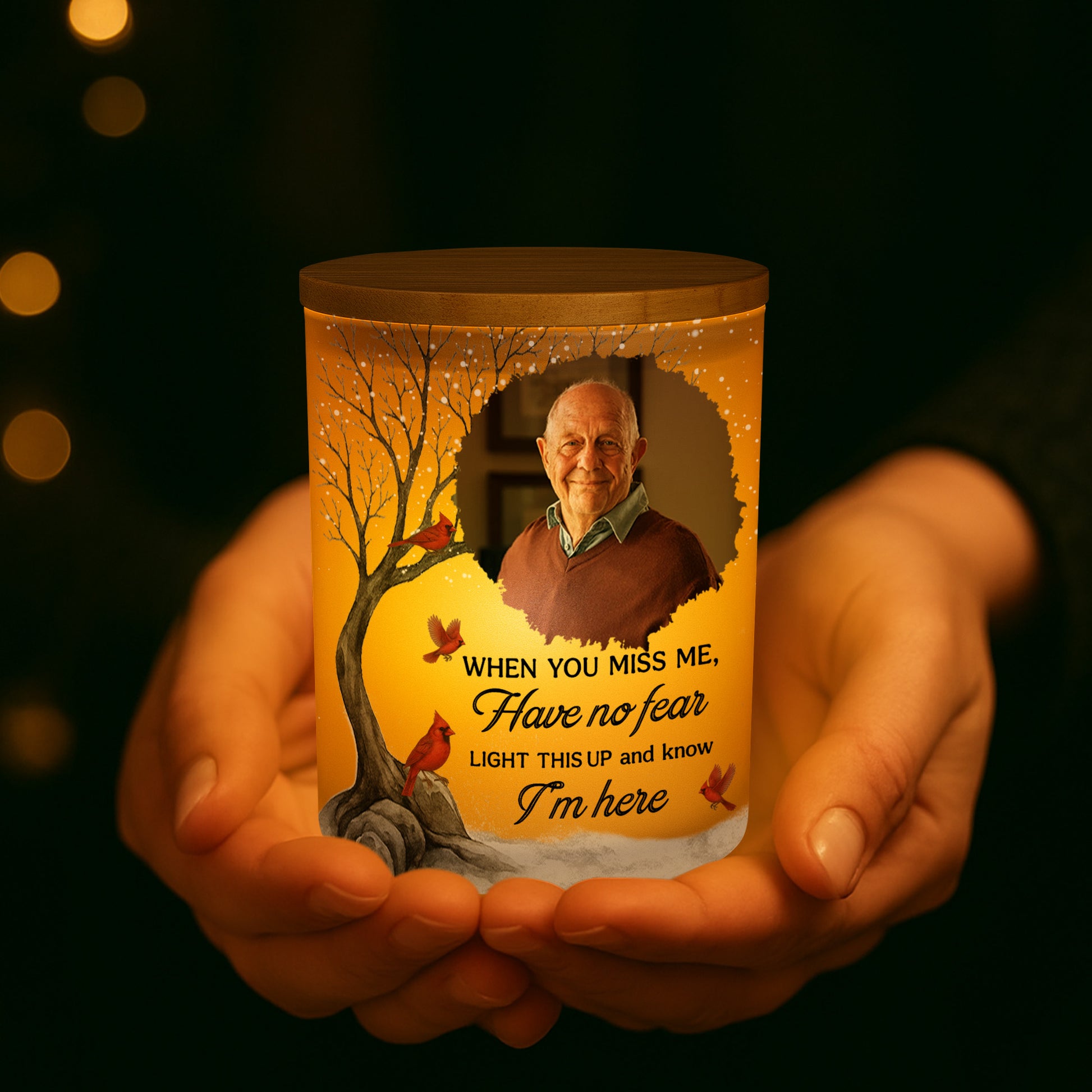 When You Miss Me Light This Up Cardinal And Trees