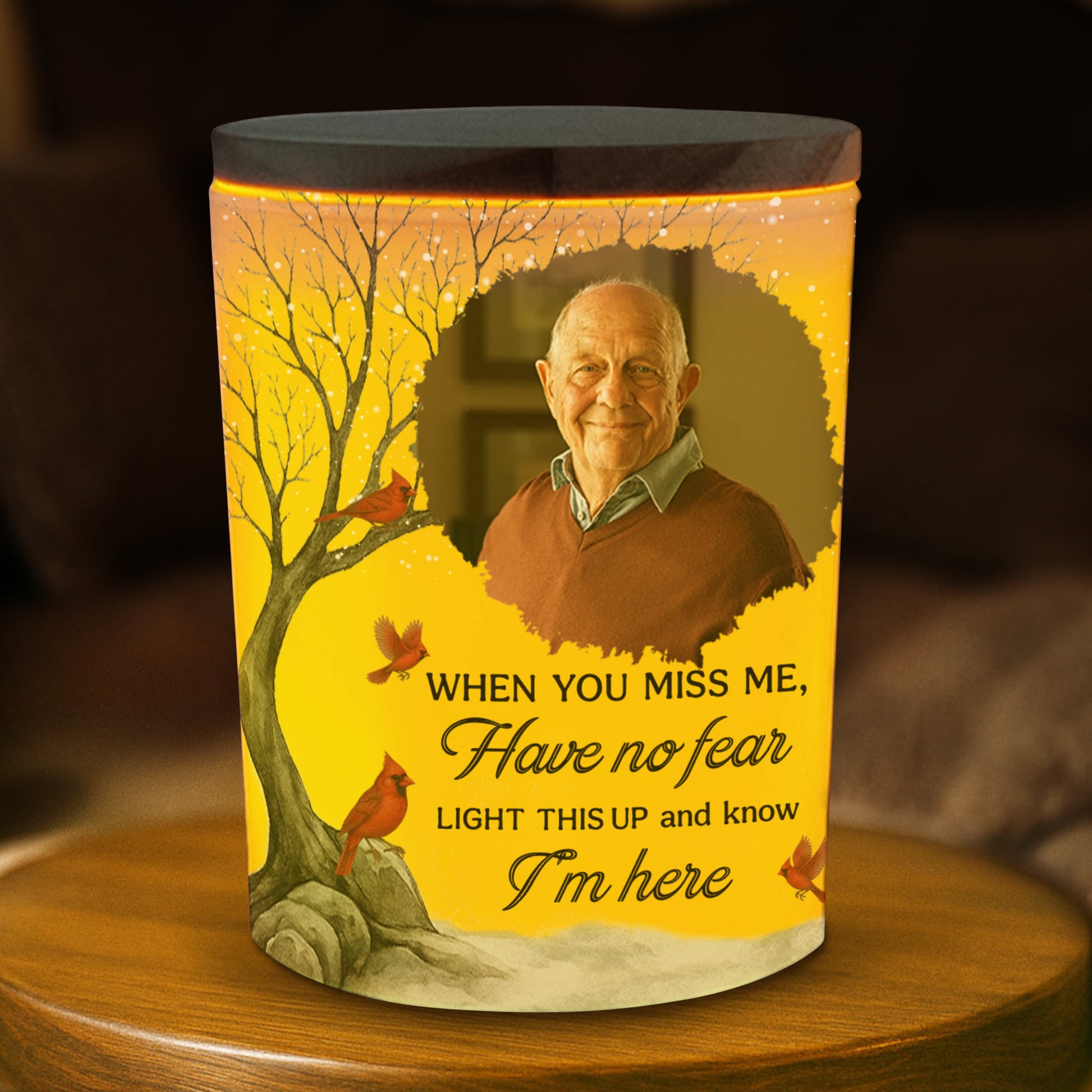 When You Miss Me Light This Up Cardinal And Trees