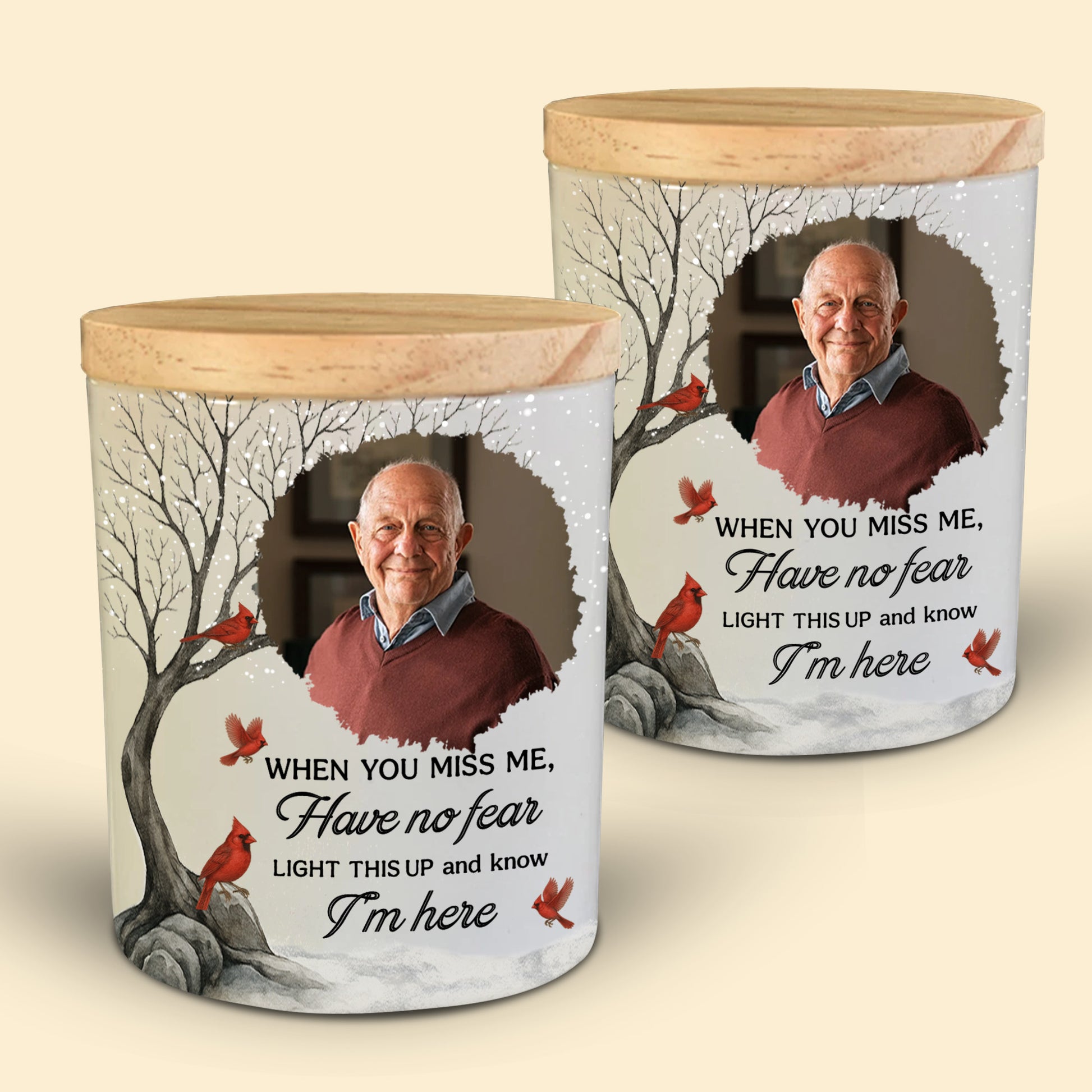 When You Miss Me Light This Up Cardinal And Trees