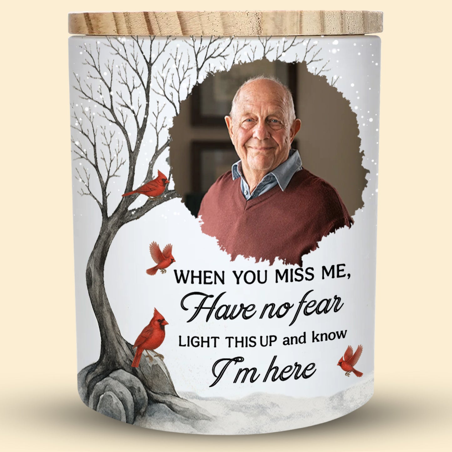 When You Miss Me Light This Up Cardinal And Trees