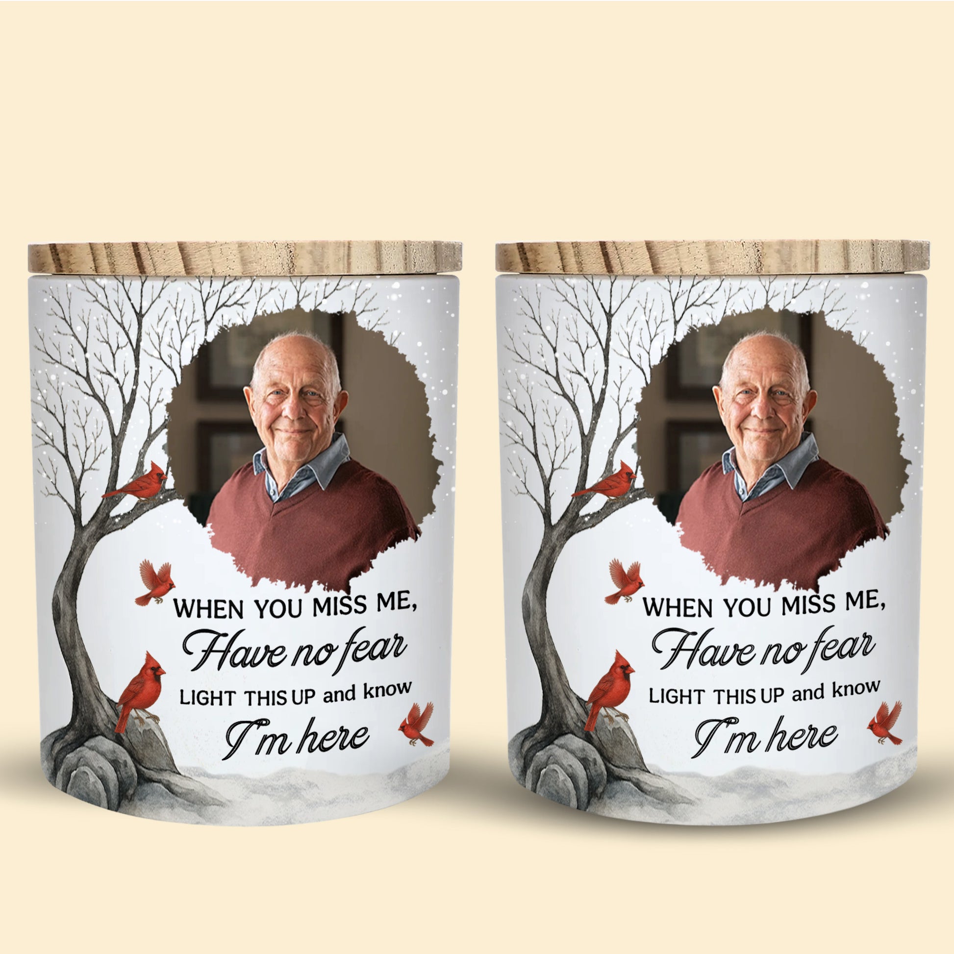 When You Miss Me Light This Up Cardinal And Trees