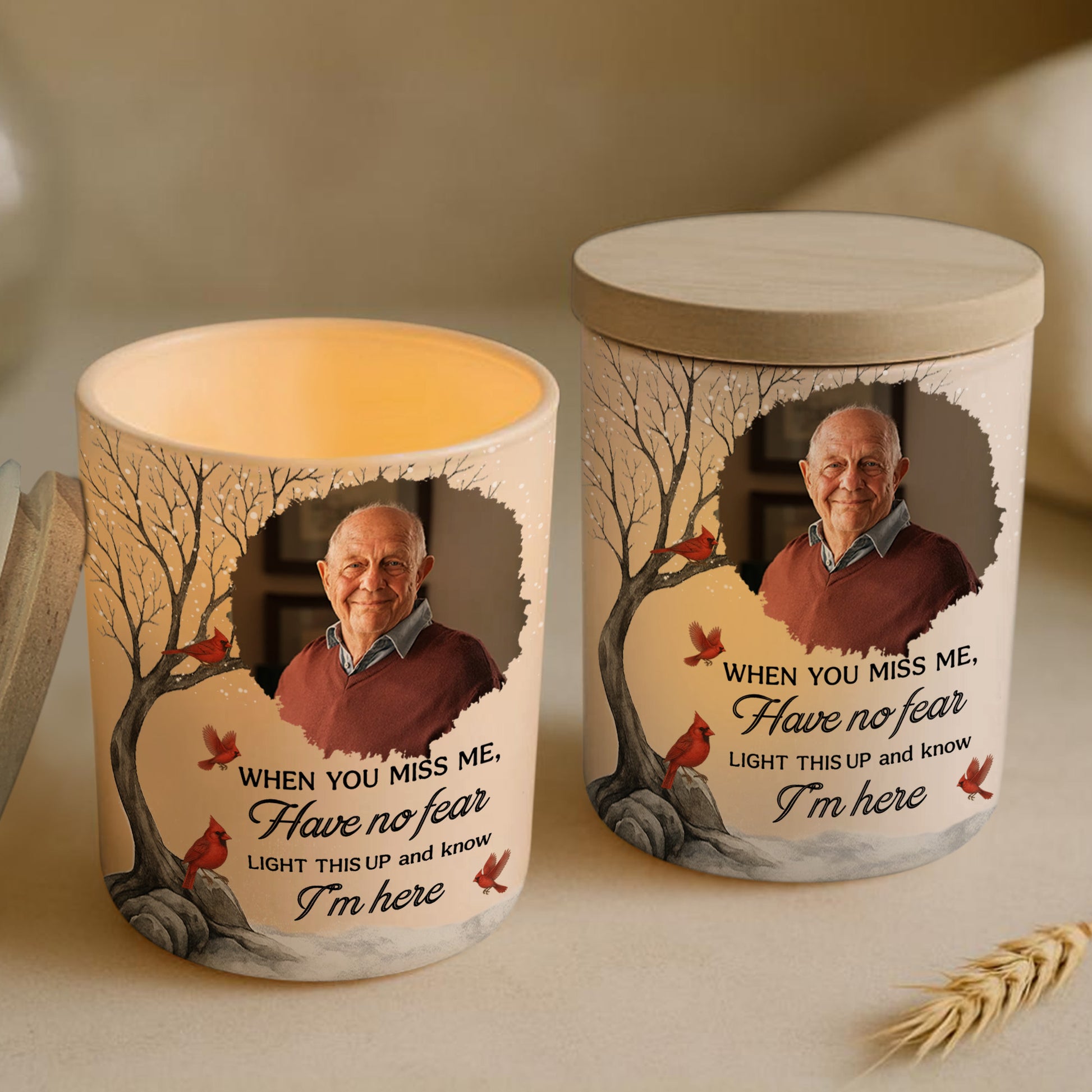 When You Miss Me Light This Up Cardinal And Trees