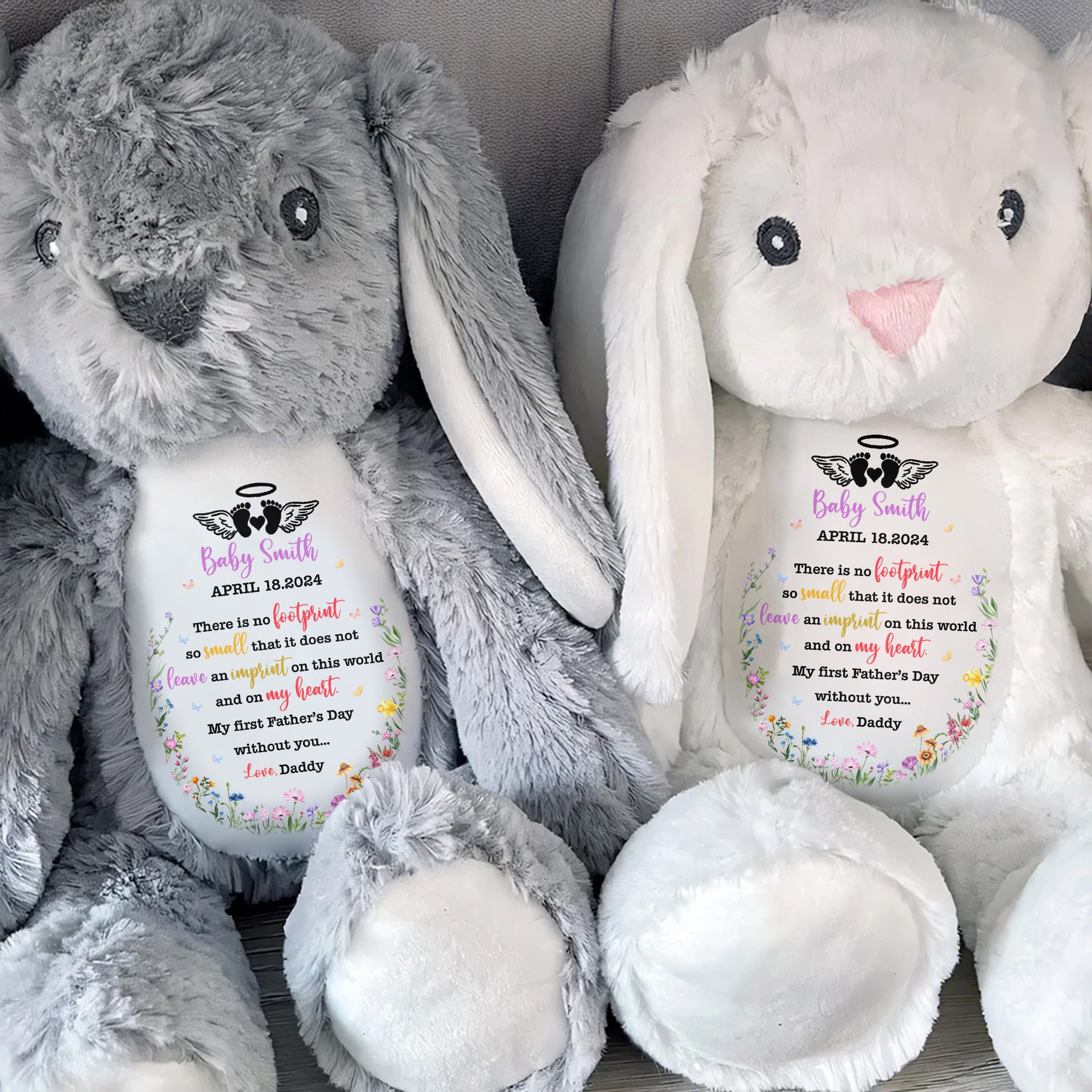 There Is No Footprint So Small That It Does Not Leave An Imprint, Floral Pattern and Hearts