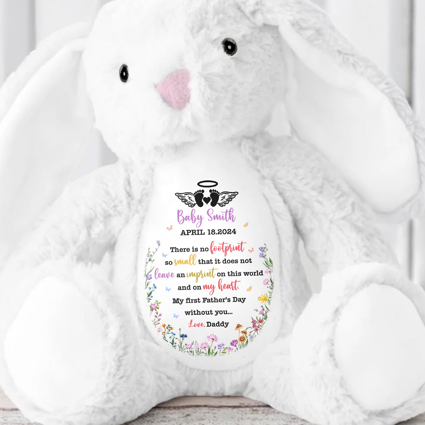 There Is No Footprint So Small That It Does Not Leave An Imprint, Floral Pattern and Hearts