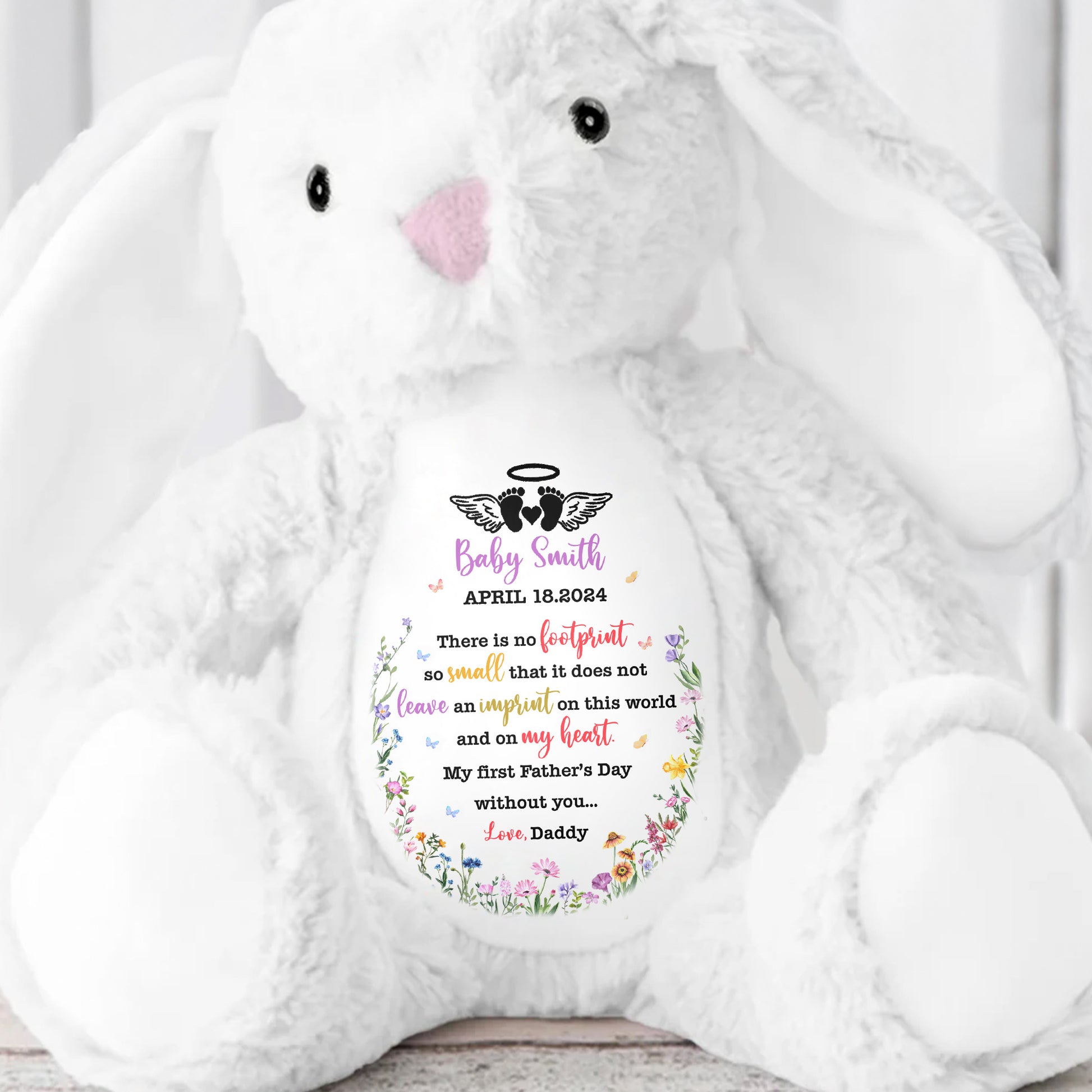 There Is No Footprint So Small That It Does Not Leave An Imprint, Floral Pattern and Hearts