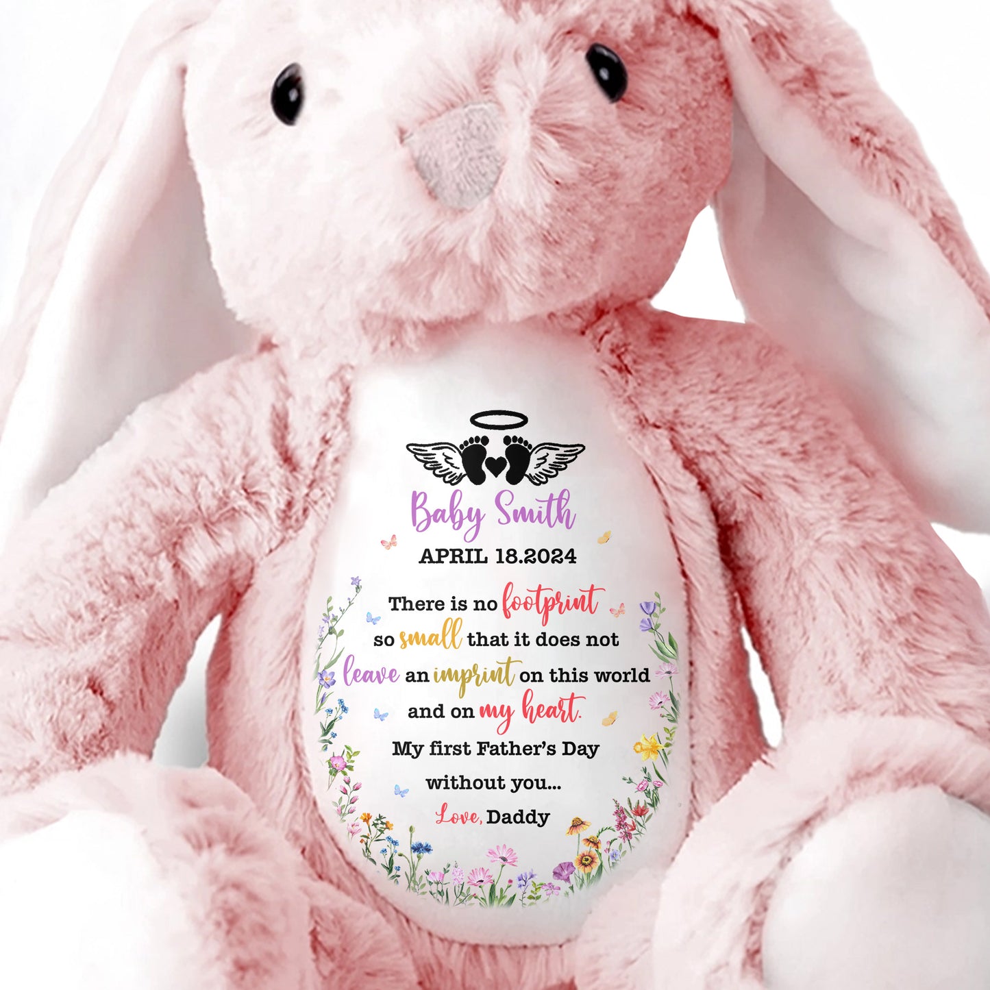 There Is No Footprint So Small That It Does Not Leave An Imprint, Floral Pattern and Hearts