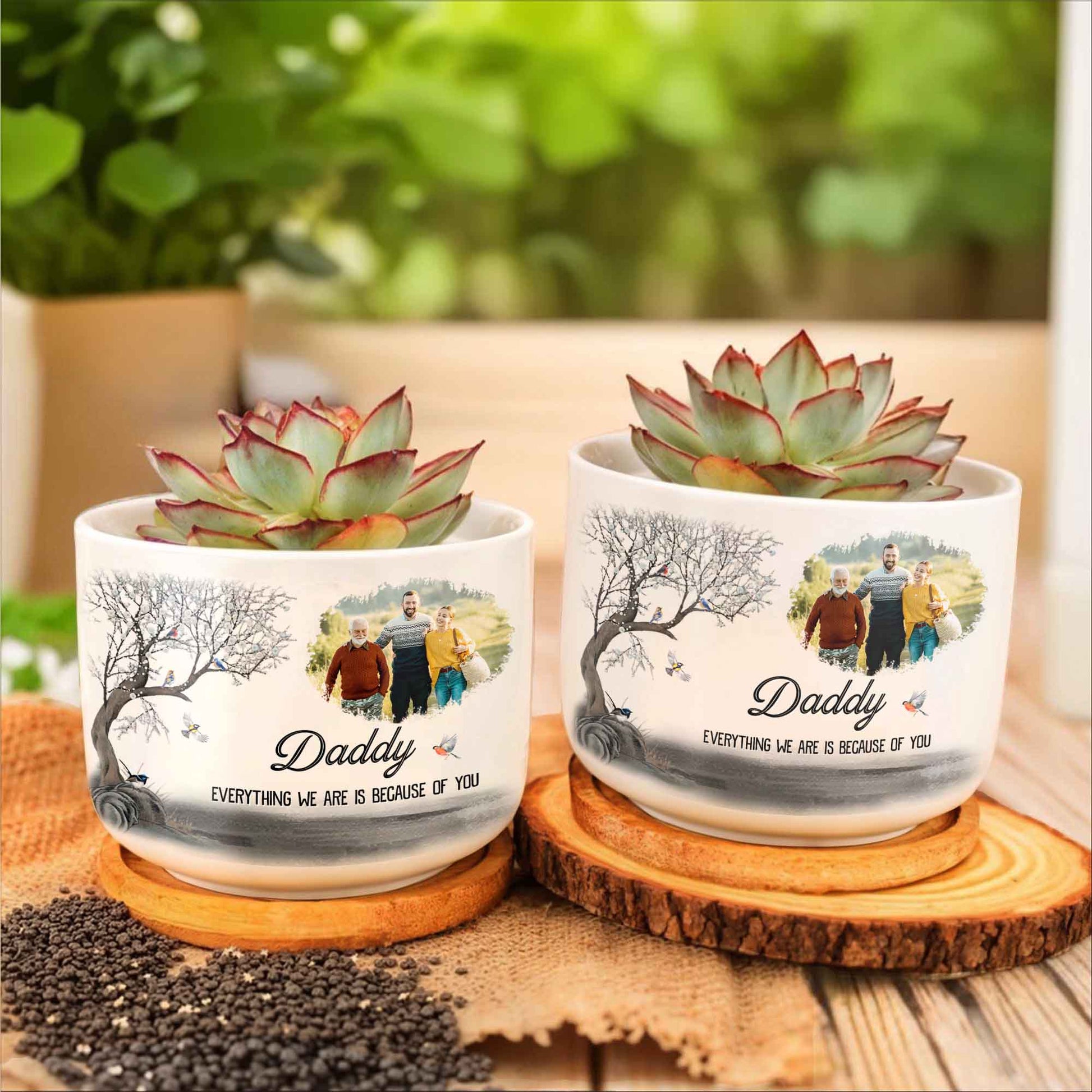 Daddy Everything We Are Is Because Of You, Family Photo and Tree