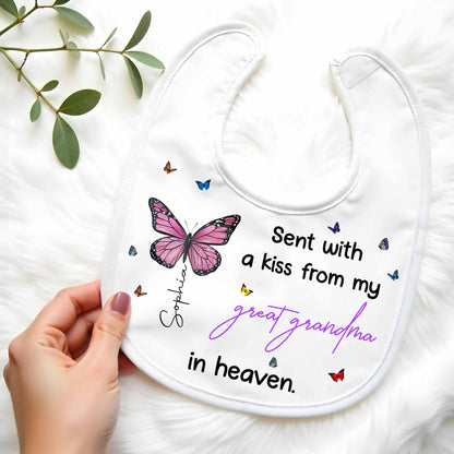 Sent With A Kiss From Great Grandma, Butterflies Design