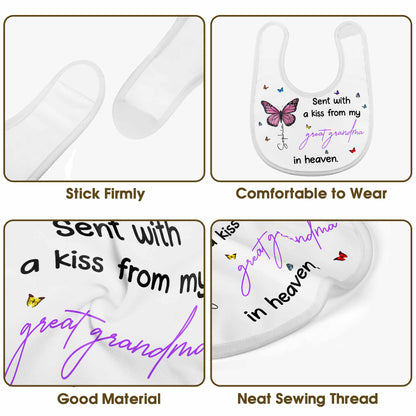 Sent With A Kiss From Great Grandma, Butterflies Design