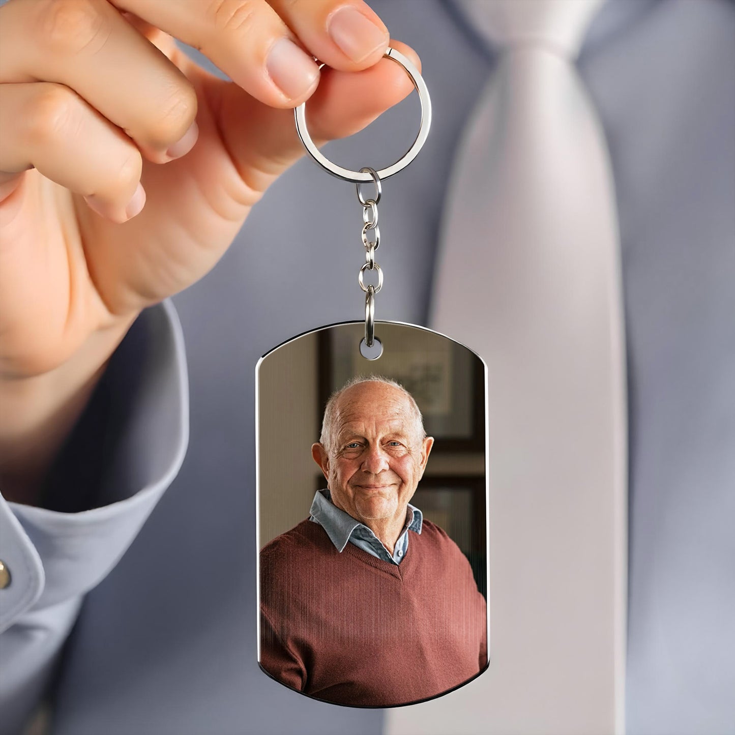 Hold You In My Heart, Butterflies And Wings - Personalized Stainless Steel Keychain - HME227_KCX