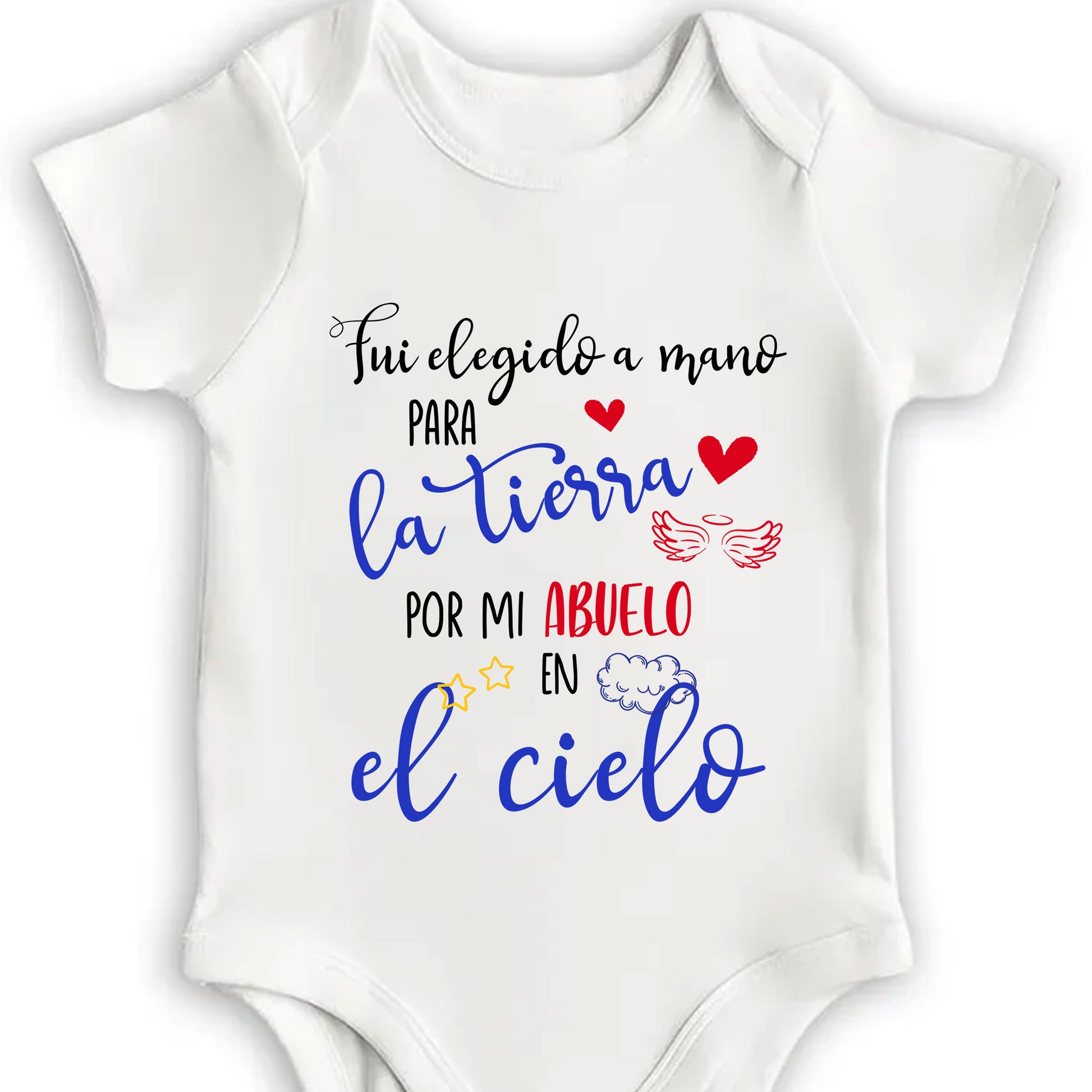 Chosen By My Grandfather In Heaven With Heart, Wings, and Star