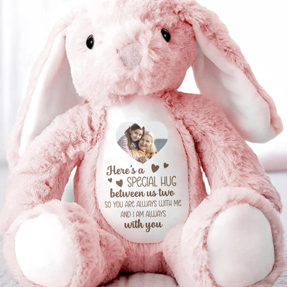 Special Hug Between Us Two, Stuffed Bunny With Heart