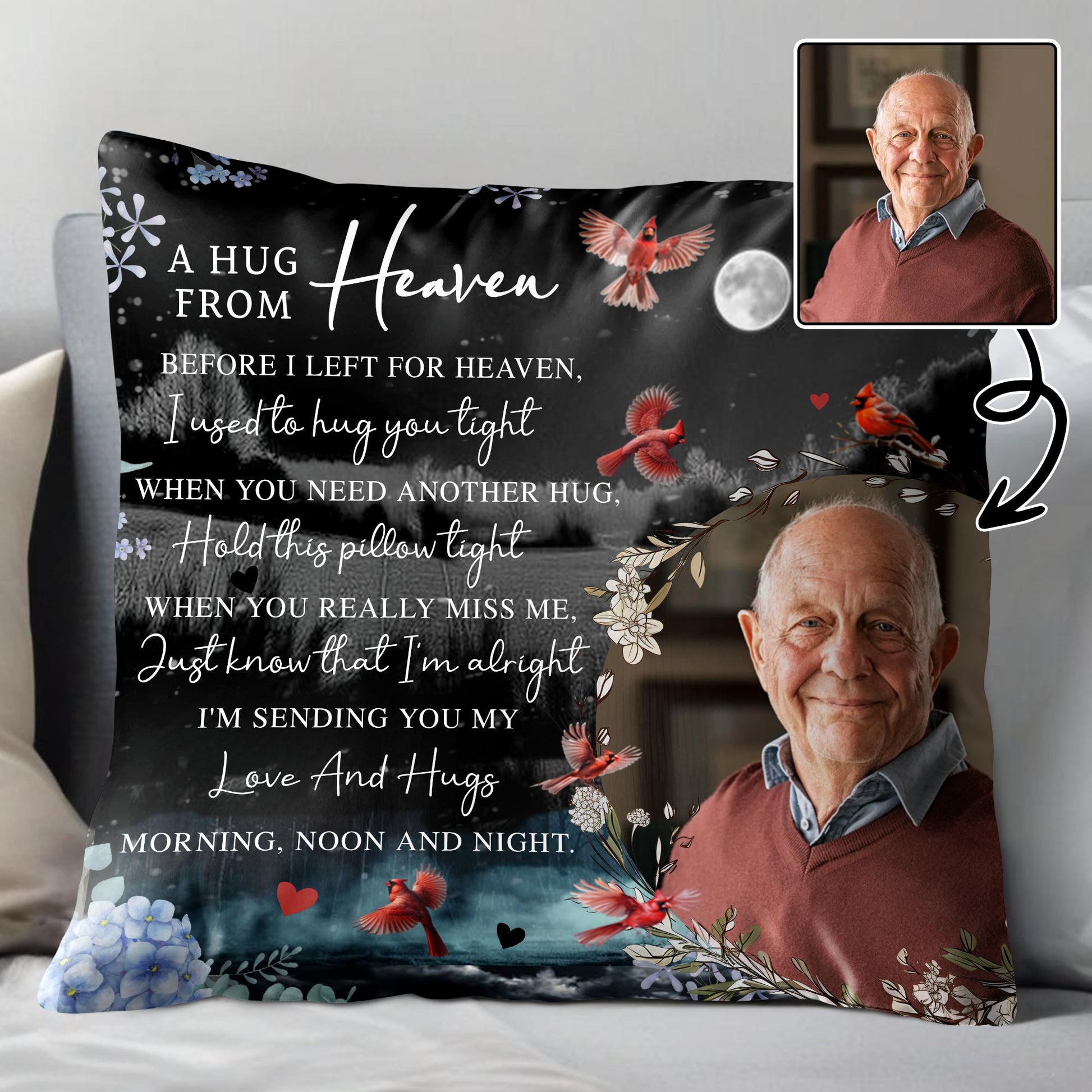 A Hug From Heaven, Hold This Pillow Tight