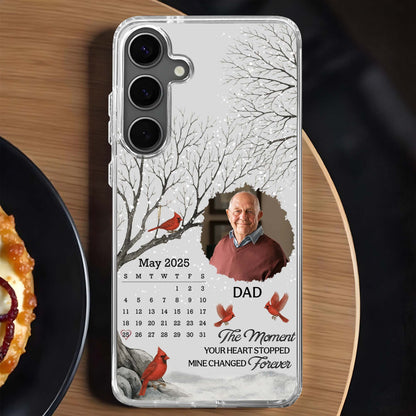 The Moment Your Heart Stopped, Cardinals And Bare Trees Design - Personalized Clear Phone Case - HME240_PHC