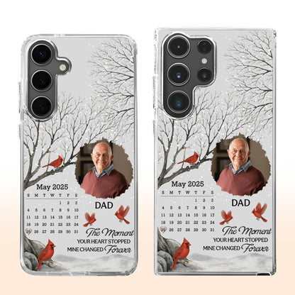 The Moment Your Heart Stopped, Cardinals And Bare Trees Design - Personalized Clear Phone Case - HME240_PHC