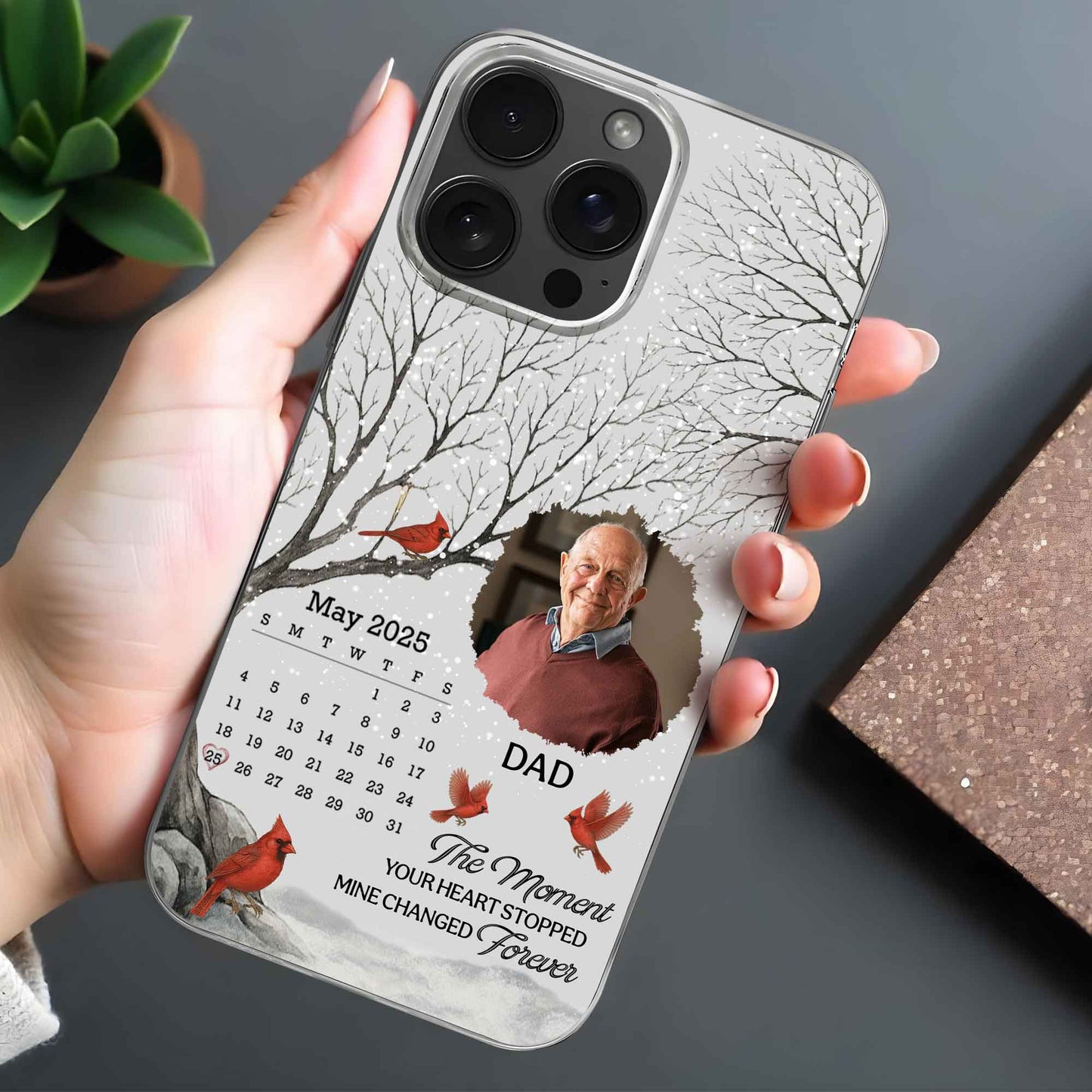 The Moment Your Heart Stopped, Cardinals And Bare Trees Design