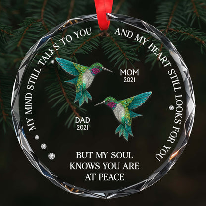 Mon esprit te parle encore - Décoration en verre personnalisée en forme de cercle - HME244_CGOR 