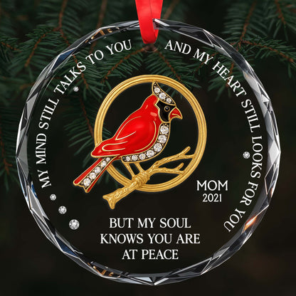 Mon esprit te parle encore - Décoration en verre personnalisée en forme de cercle - HME244_CGOR 