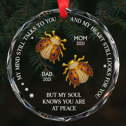 Mon esprit te parle encore - Décoration en verre personnalisée en forme de cercle - HME244_CGOR 