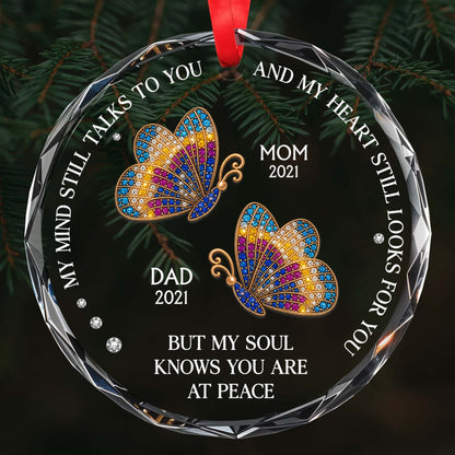 Mon esprit te parle encore - Décoration en verre personnalisée en forme de cercle - HME244_CGOR 