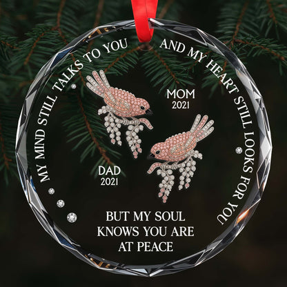 Mon esprit te parle encore - Décoration en verre personnalisée en forme de cercle - HME244_CGOR 