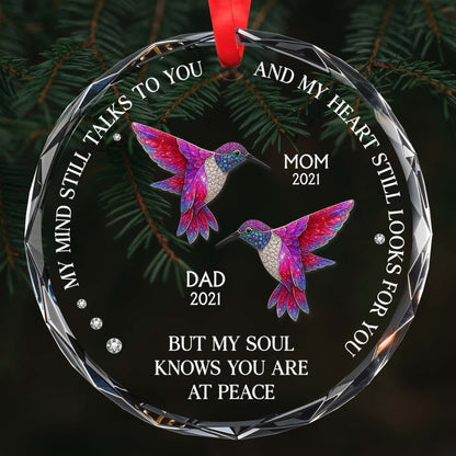 Mon esprit te parle encore - Décoration en verre personnalisée en forme de cercle - HME244_CGOR 