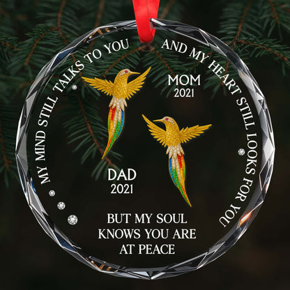 Mon esprit te parle encore - Décoration en verre personnalisée en forme de cercle - HME244_CGOR 