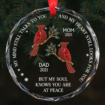 Mon esprit te parle encore - Décoration en verre personnalisée en forme de cercle - HME244_CGOR 