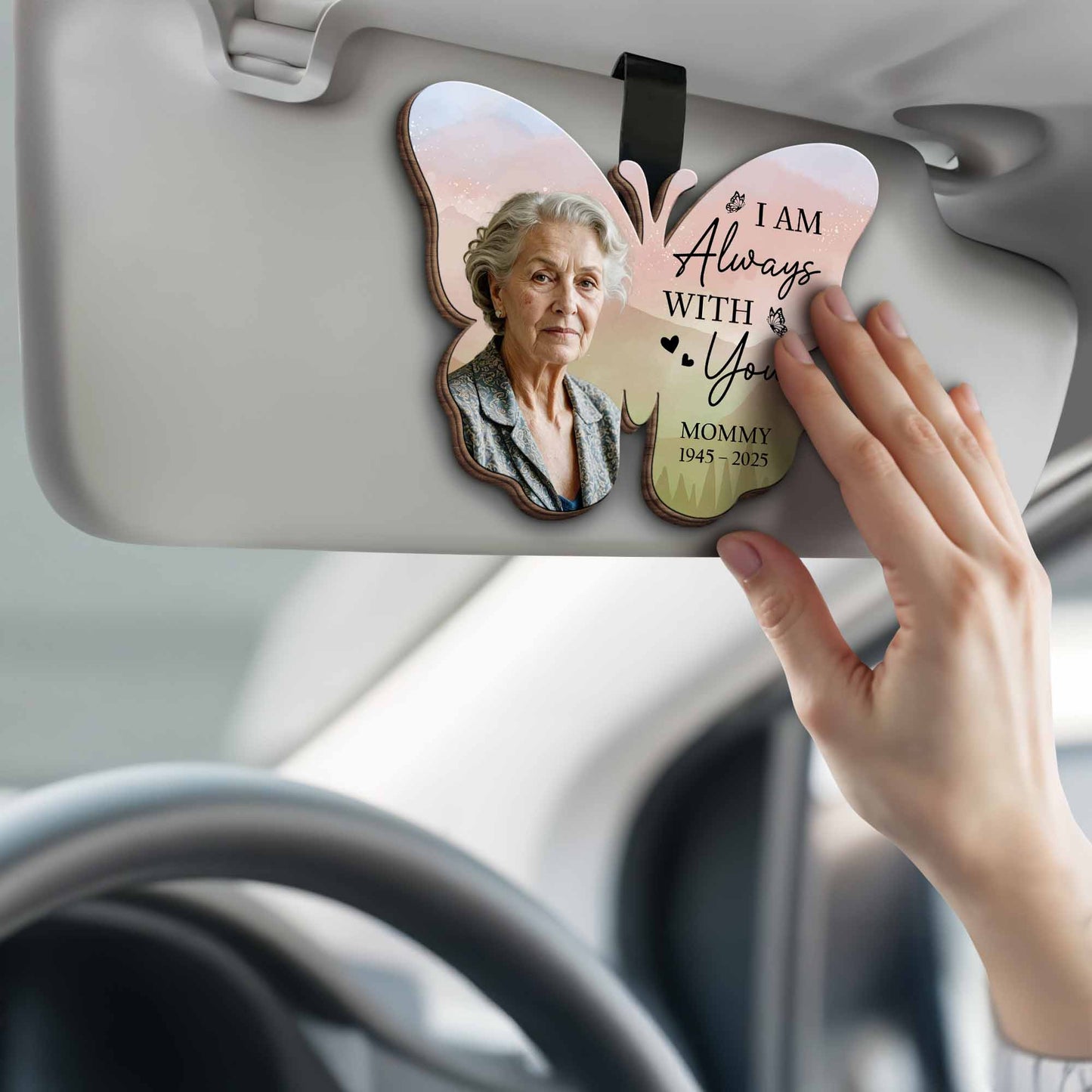 I Am Always With You Butterfly Heart Design