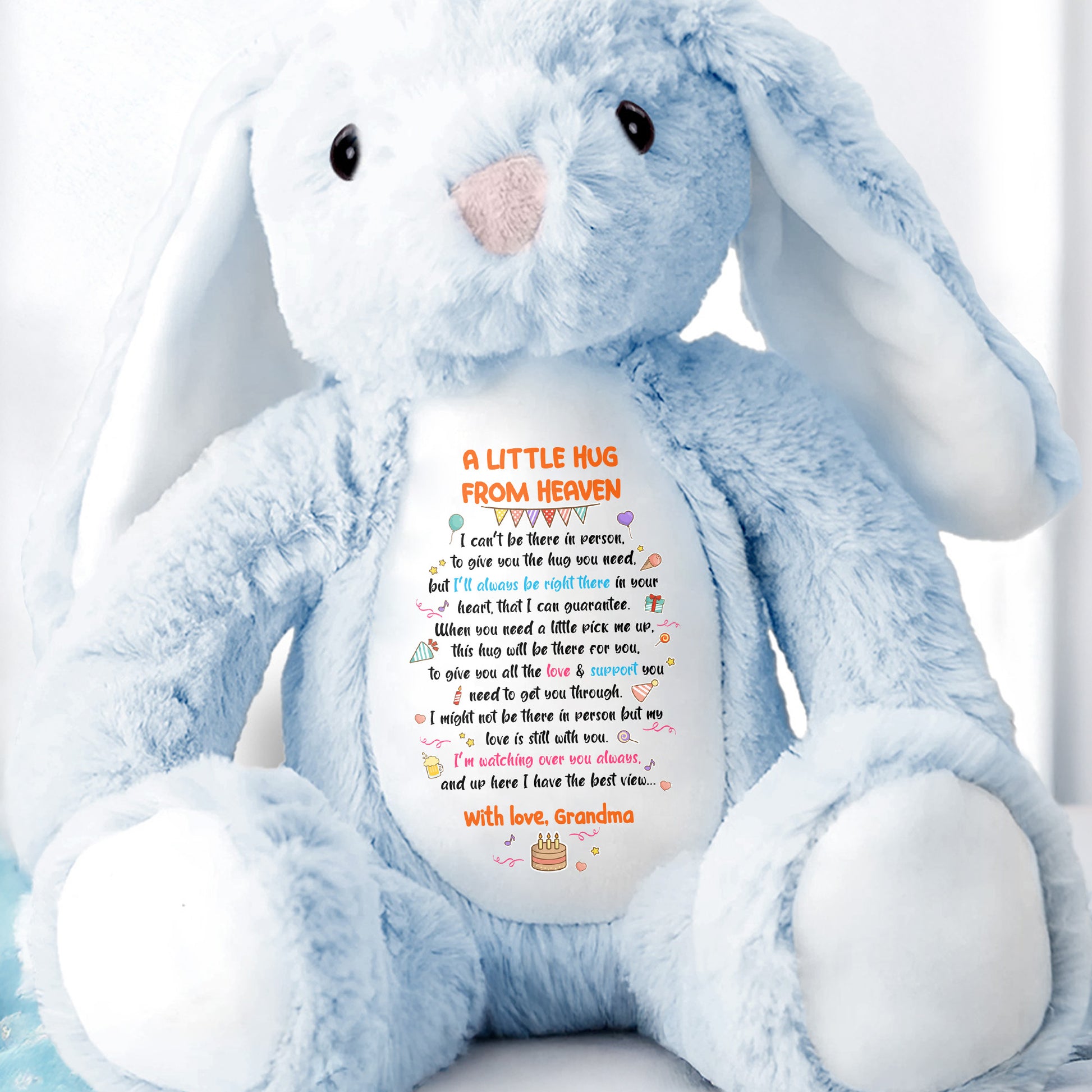 A Little Hug From Heaven Plush Bunny