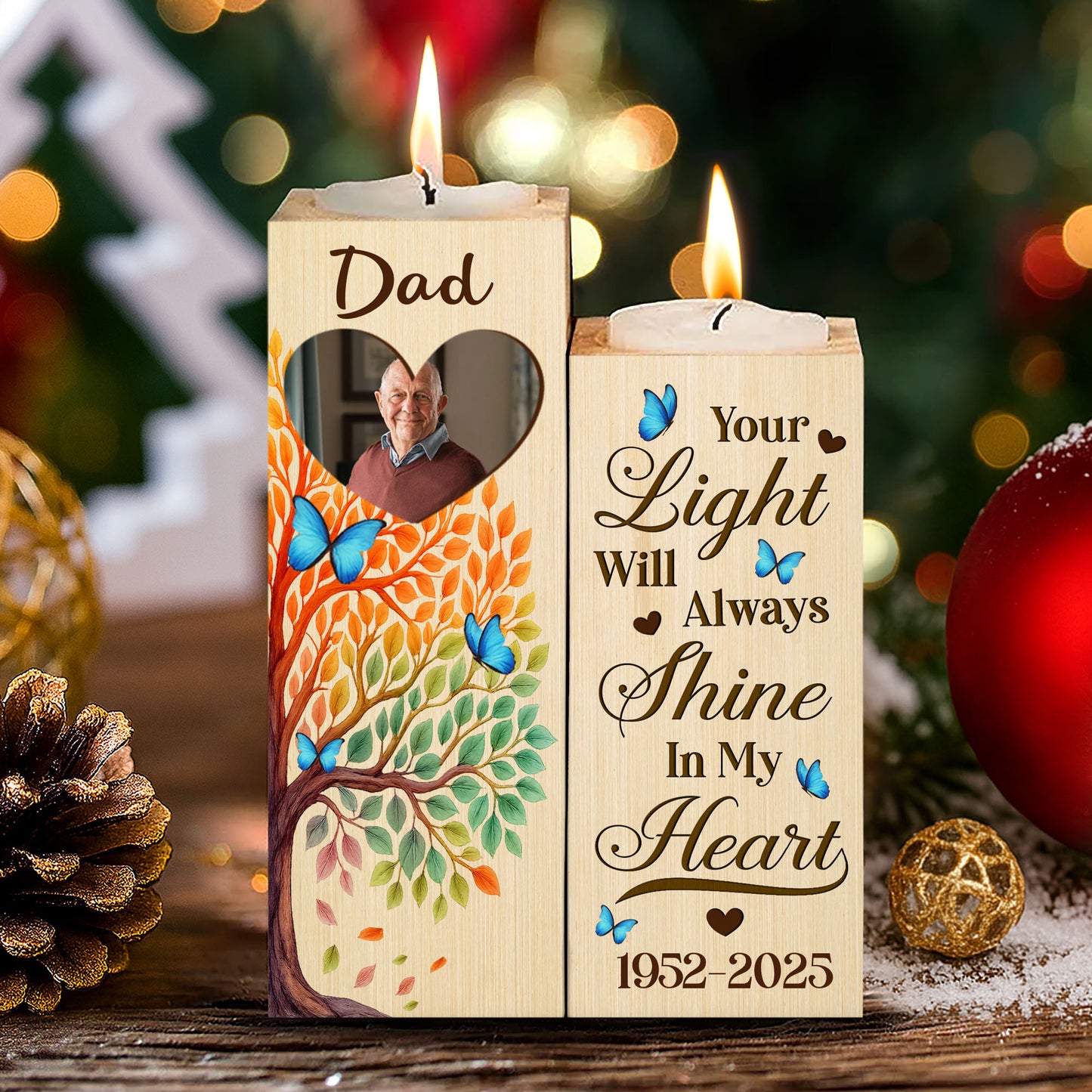 Your Light Will Always Shine In My Heart, Tree And Butterflies