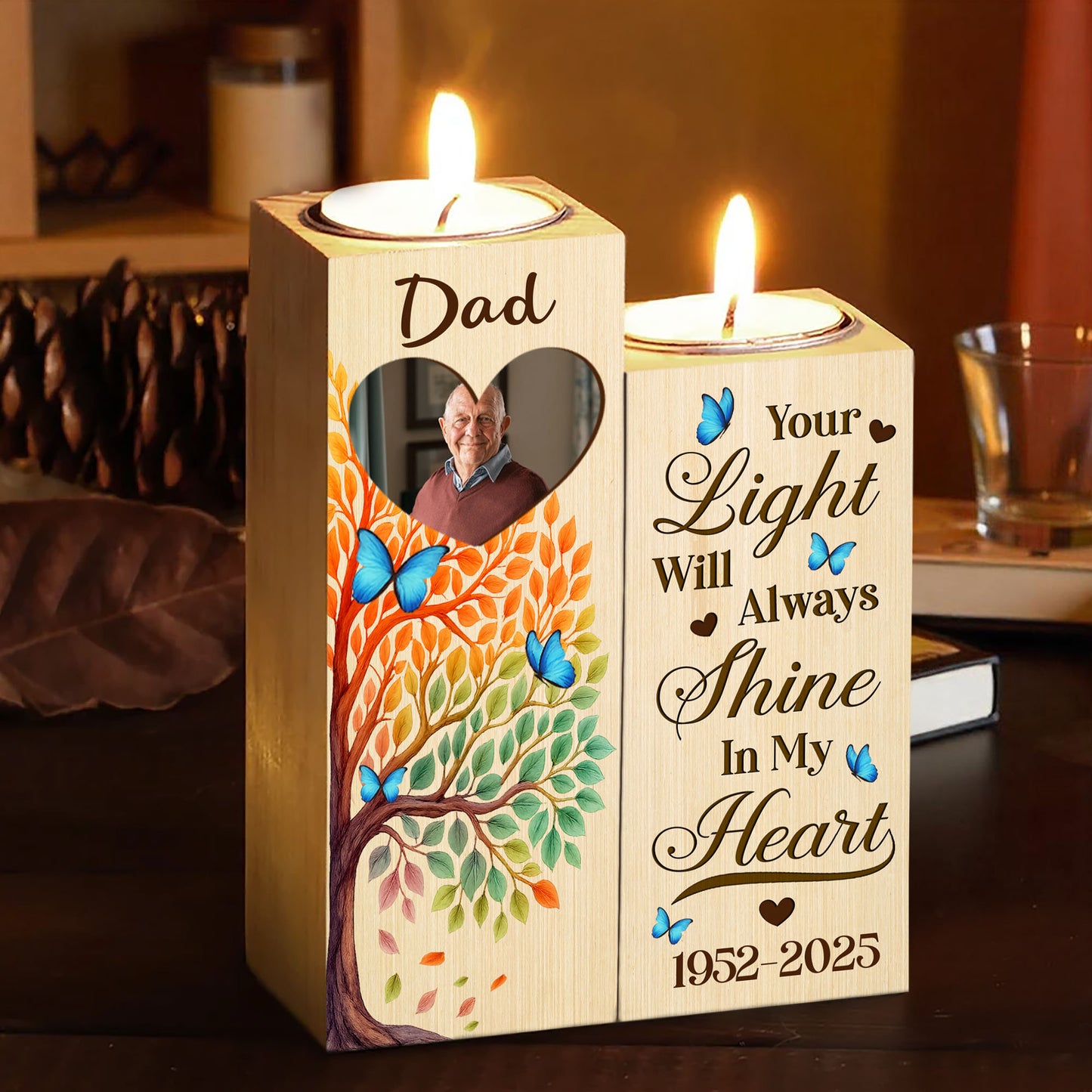 Your Light Will Always Shine In My Heart, Tree And Butterflies