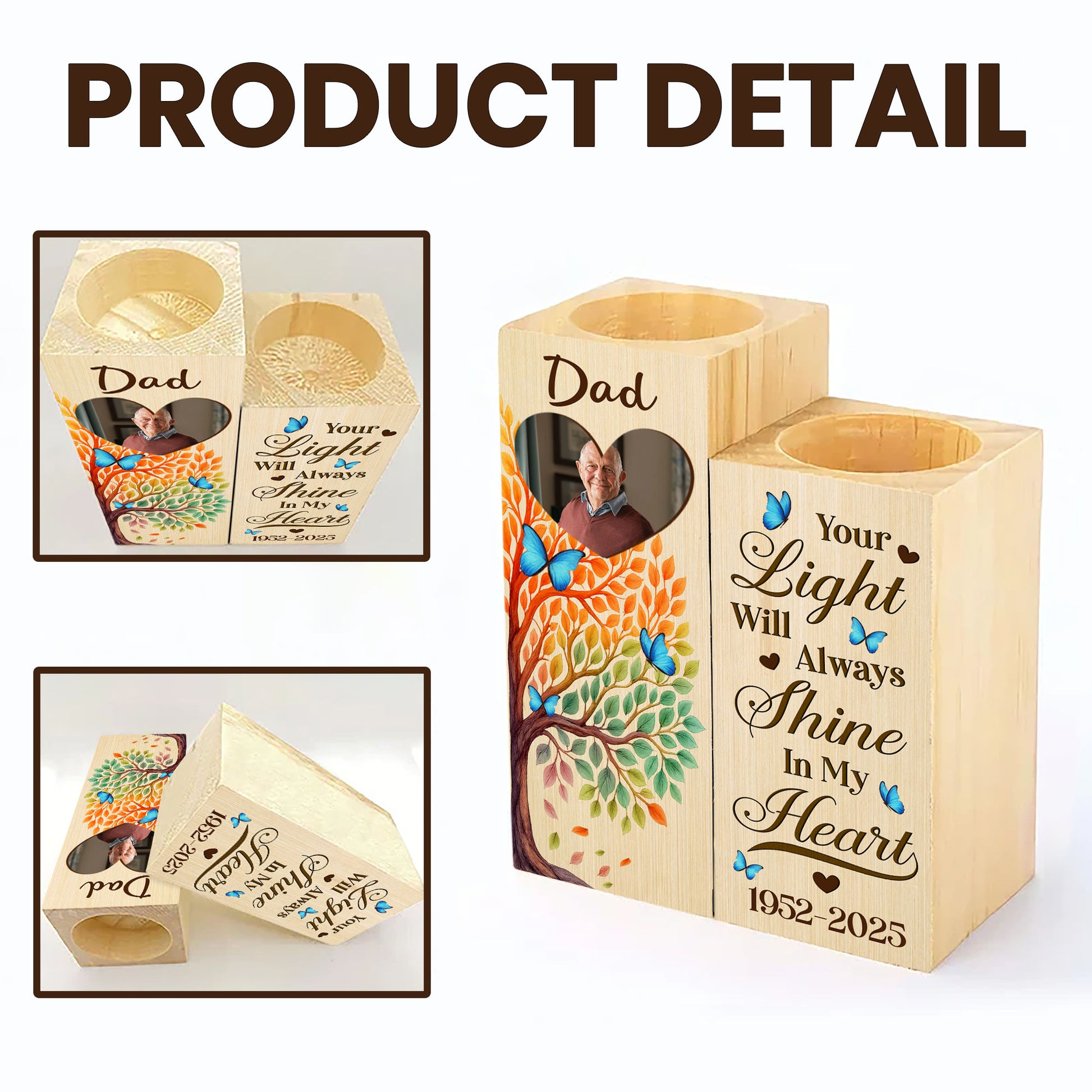 Your Light Will Always Shine In My Heart, Tree And Butterflies