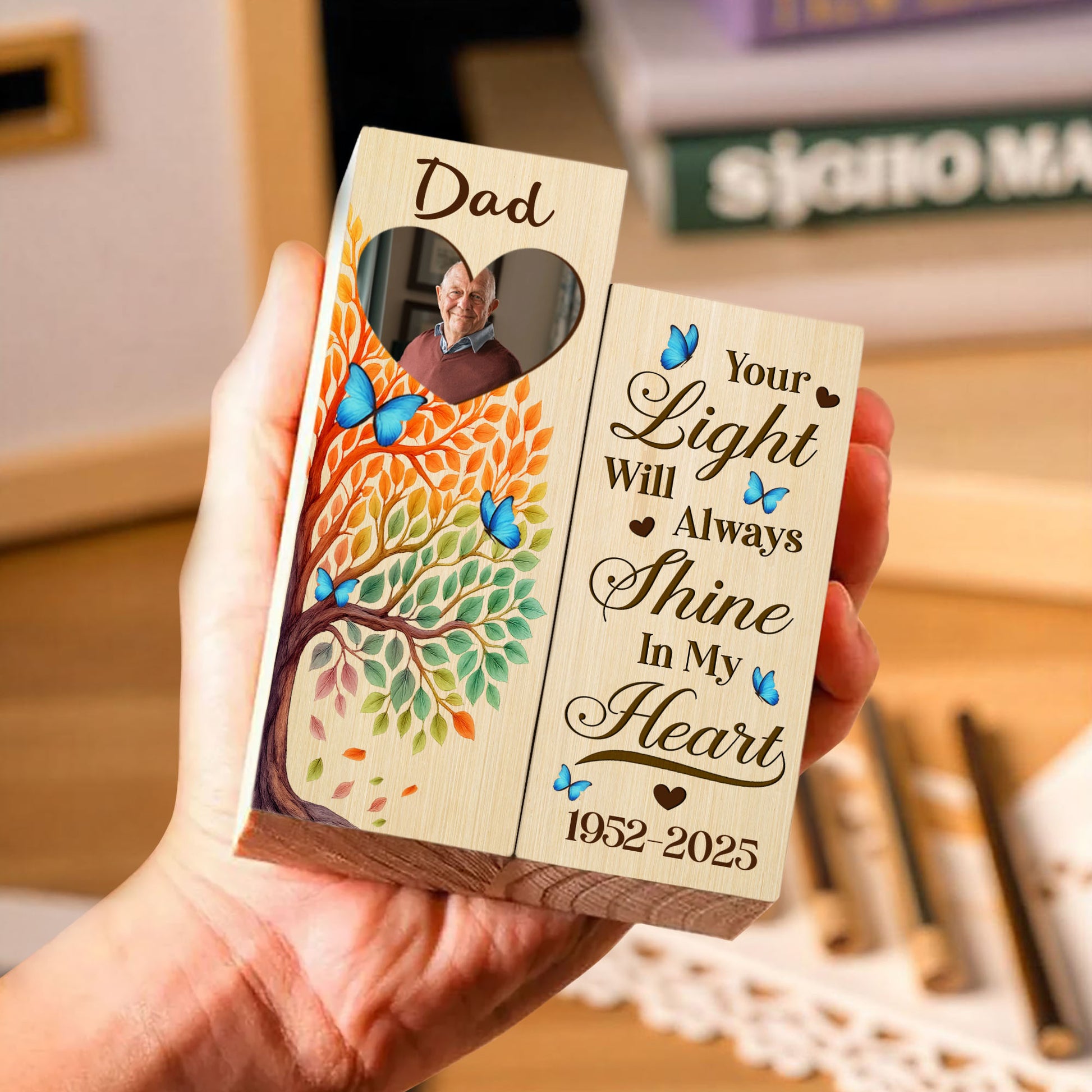 Your Light Will Always Shine In My Heart, Tree And Butterflies