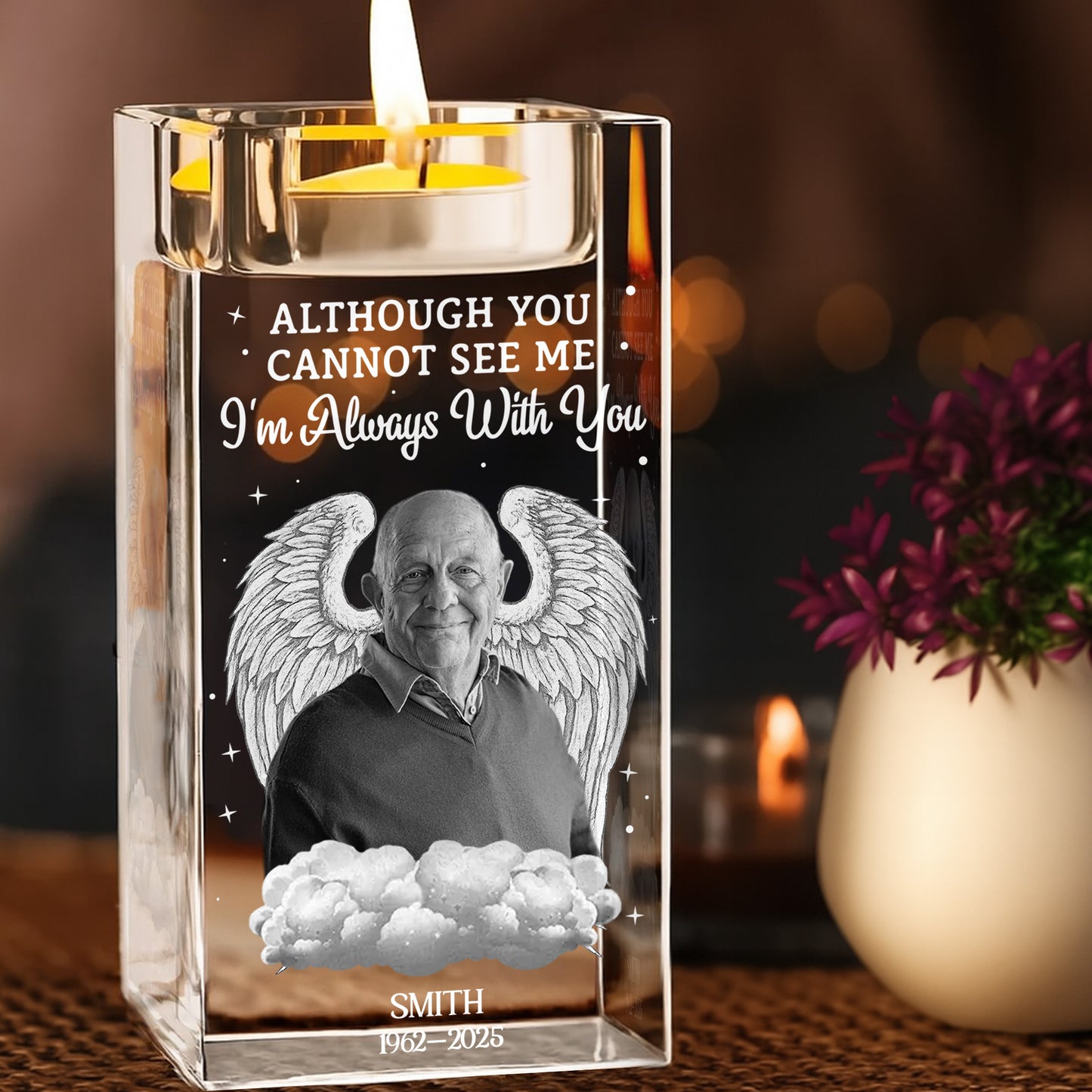 Although You Cannot See Me, Angel Wings and Clouds