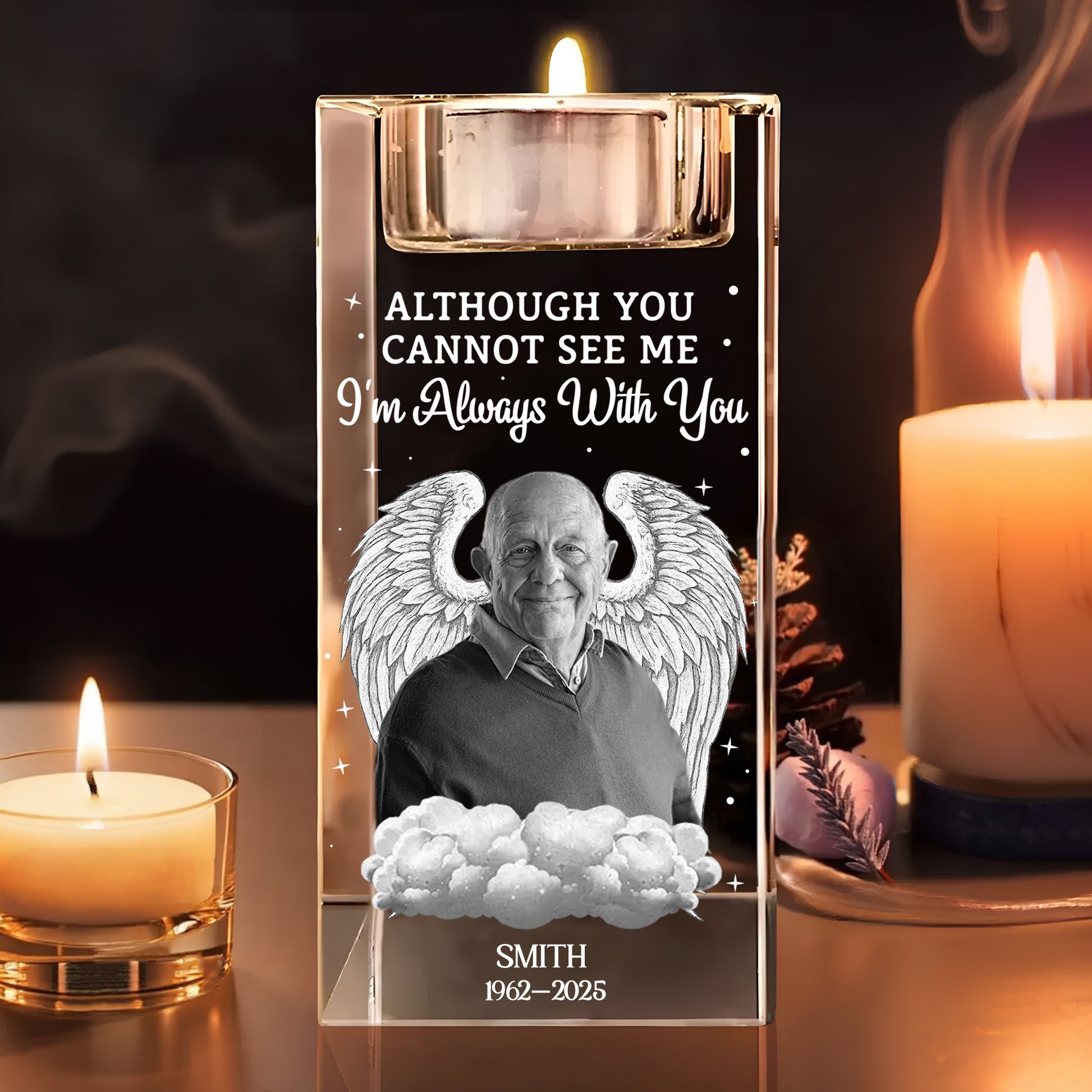 Although You Cannot See Me, Angel Wings and Clouds