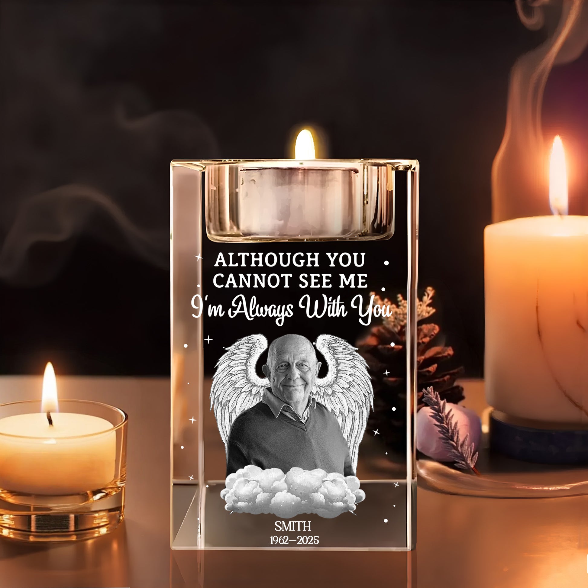 Although You Cannot See Me, Angel Wings and Clouds