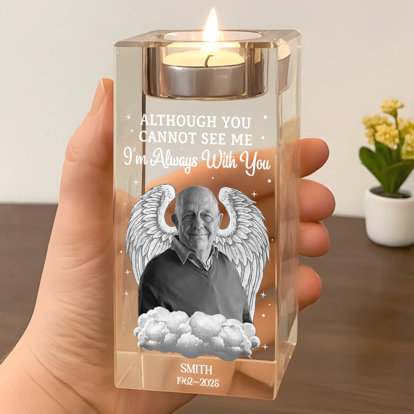 Although You Cannot See Me, Angel Wings and Clouds