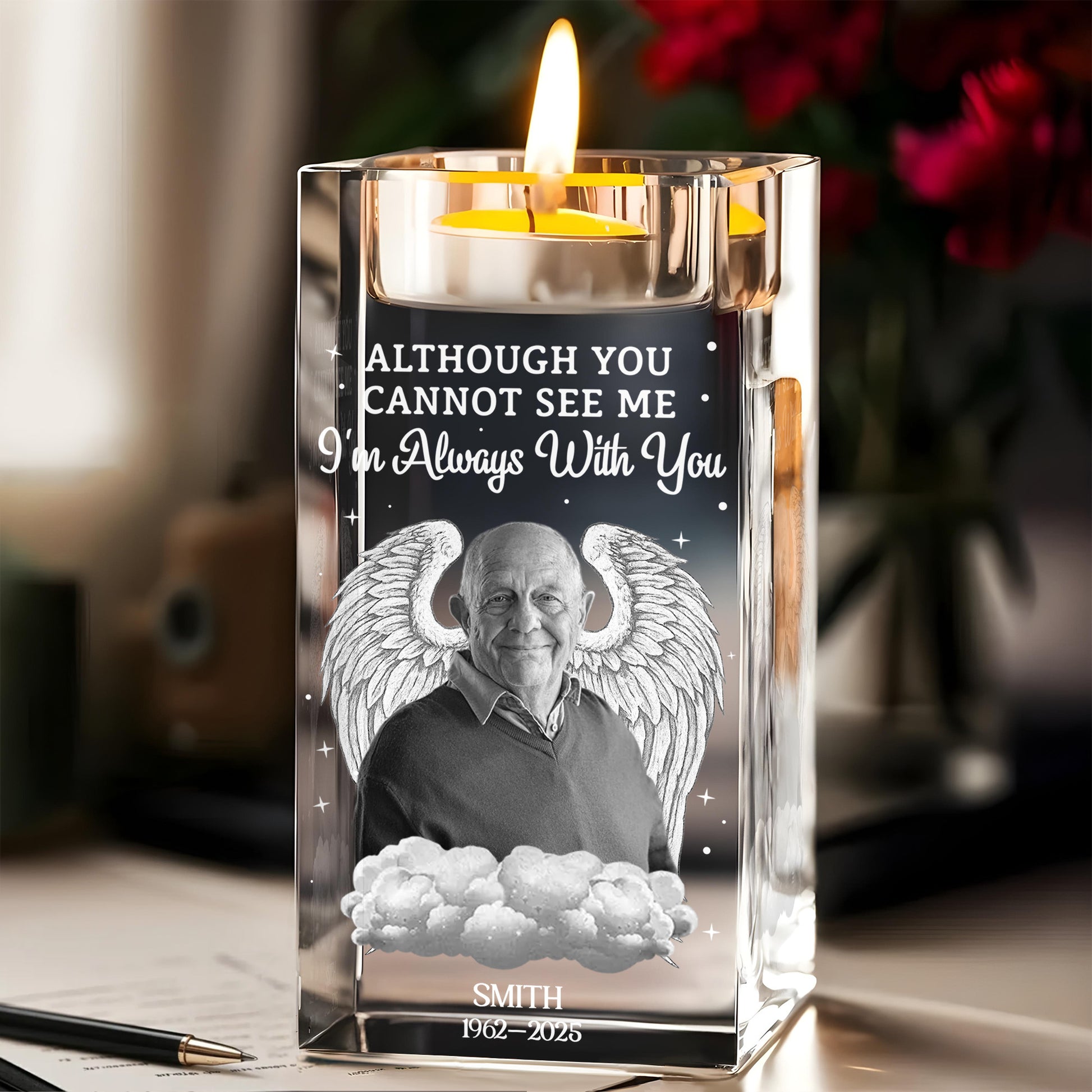 Although You Cannot See Me, Angel Wings and Clouds